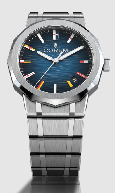 Review Copy Corum Admiral 39 BLUE WAVES DIAL Watch A36.231.AB0.0G